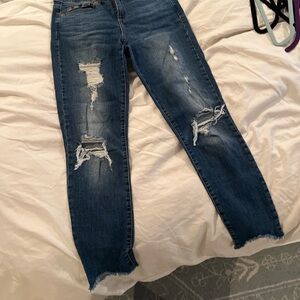 Gap Classic Blue Distressed Women's True Skinny Jeans